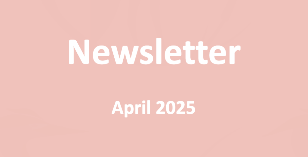 April 2025 newsletter header